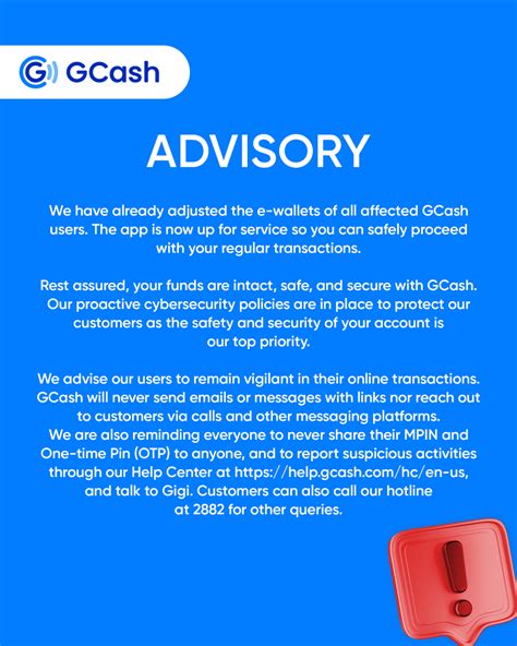 GCash On Twitter GCash Advisory Here We Have Already Adjusted The E