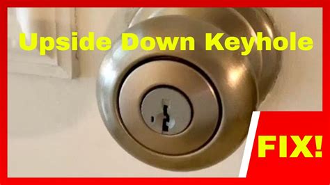 How To Correct An Upside Down Key Hole On Kwikset Lock Easy Cylinder