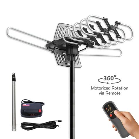 11 Best Onn 4K Hd Motorized Outdoor TV Antenna With 150 Mile Range For