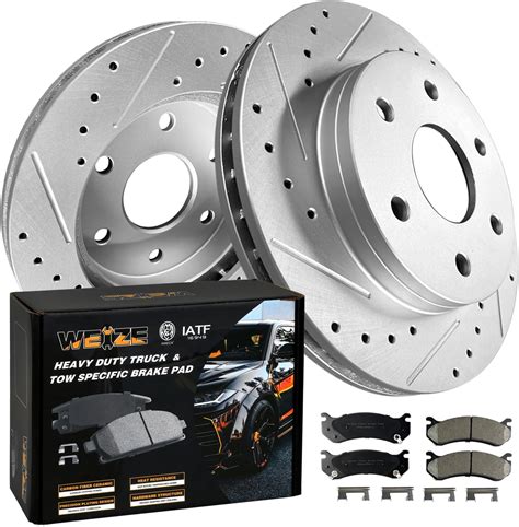 Amazon Autoshack Front And Rear Drilled And Slotted Brake Kit