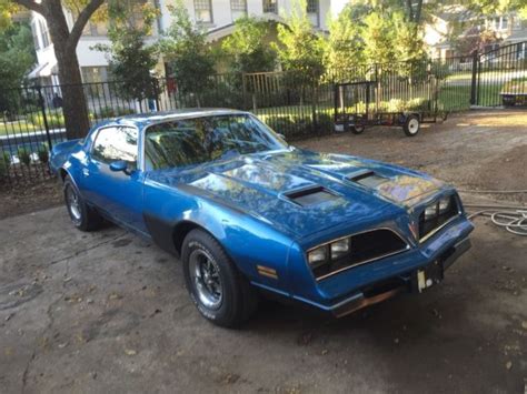 78 Pontiac Firebird Formula W72 Martinique Blue Classic Pontiac