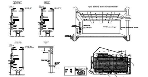 Stand Pipe Riser And Valves Plumbing Structure Details For Bathroom Dwg