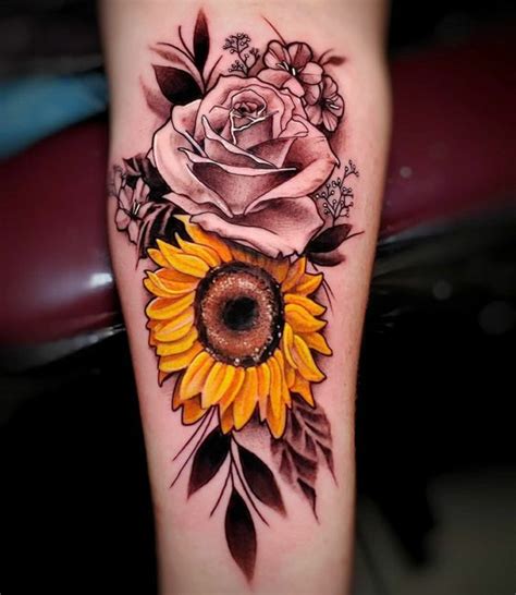 Gorgeous Sunflower Tattoo Ideas To Make Your Arm Delightful