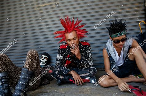 Myanmar Punks Take Part Punk Gathering Ahead Editorial Stock Photo