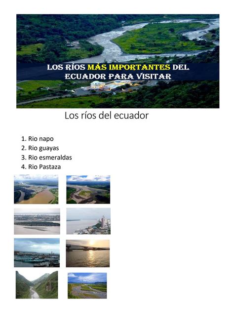 R Os Del Ecuador By Issuu