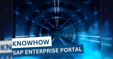 Sap Enterprise Portal Funktionen Und Ziele