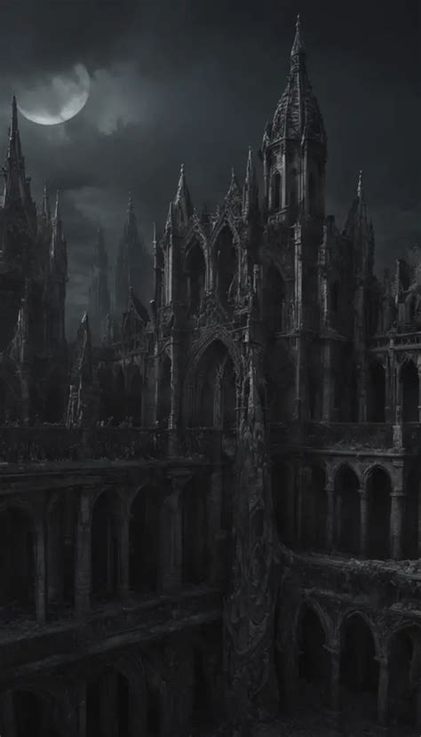 very dark gothic architecture - SeaArt Al - Free Al Art Generator