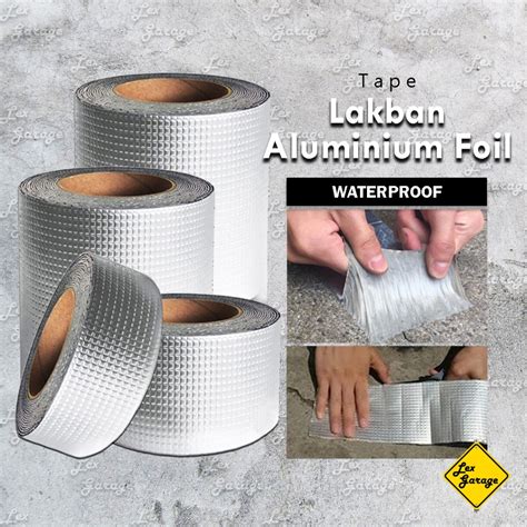 Jual Lakban Alumunium Foil Anti Bocor Butyl Tape Super Kuat Tahan Panas