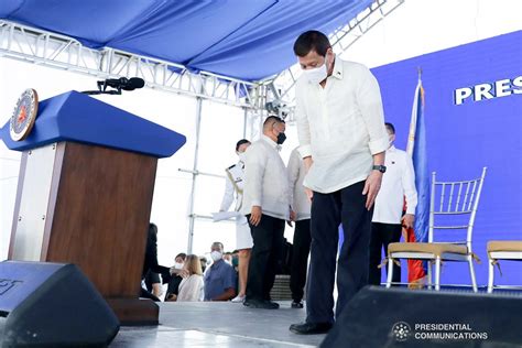 President Rodrigo Roa Duterte Delivers His Speech During The Lowering