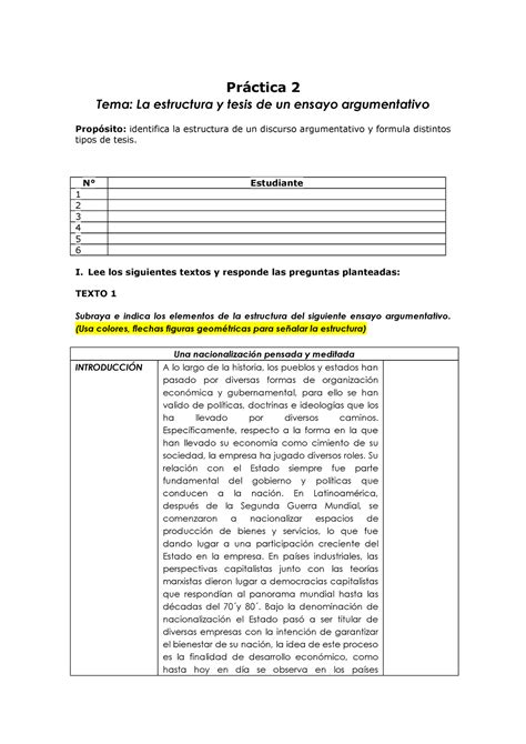 Pr Ctica Para Qu Puedas Copiar Pr Ctica Tema La Estructura Y