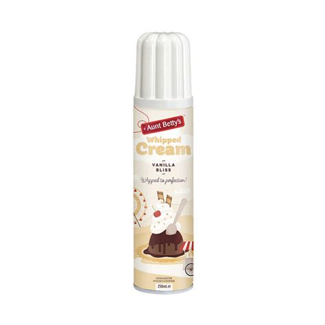 Buy Aunt Betty S Whipped Cream Vanilla Ml Coles