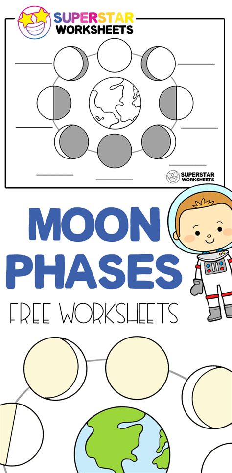 Phases Of The Moon Worksheets For Kids