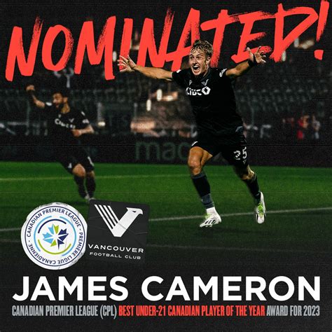 VFC 25 James Cameron Nominated For The Canadian Premier League Best