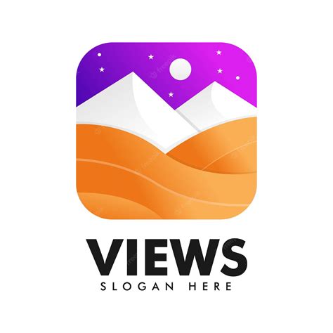 Premium Vector | VIEW COLORFUL LOGO