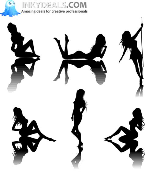 Sexy Woman Silhouette Vector