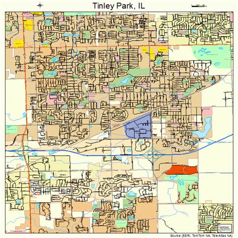 Tinley Park Illinois Street Map 1775484