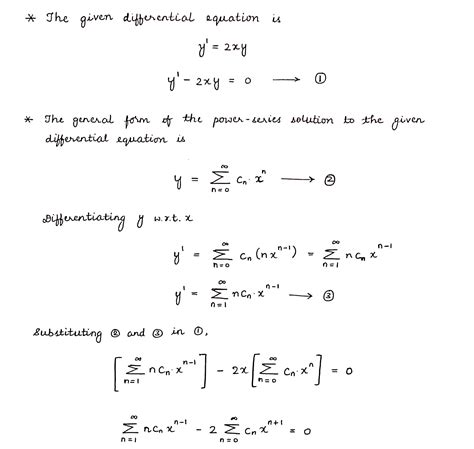 [solved] Use Power Method Series Solve The Differential Equation Y Course Hero