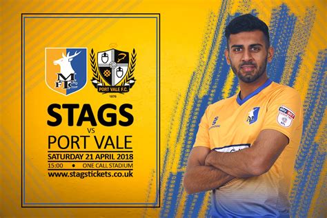 Match Preview Stags Vs Port Vale News Mansfield Town