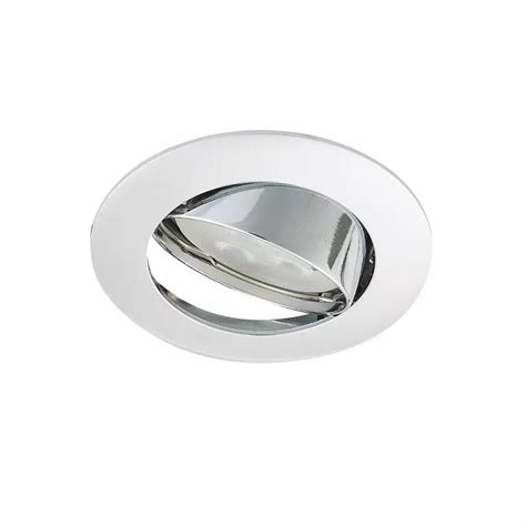 Support Spot Encastrable Plafond Gu Ac V Orientable Chrome