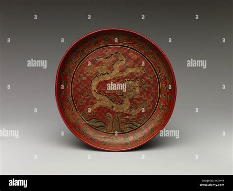 Dish With Dragon Ming Dynasty 13681644 Wanli Period 15731620