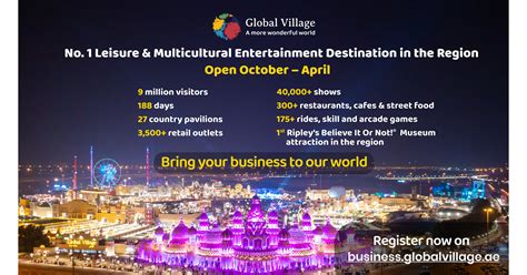 Global Village invites entrepreneurs to bring their business to its ...