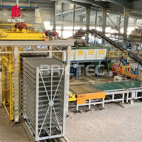 Clay Brick Burning Tunnel Kiln Brick Oven Automatic Brick Stacker Red