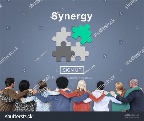 Synergy Teamwork Better Together Collaboration Concept Stock Photo