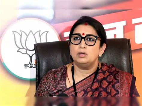 Union Min Smriti Irani To File Nomination From Amethi Today