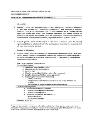 Hs2 Planning Forum Notes Fill Online Printable Fillable Blank