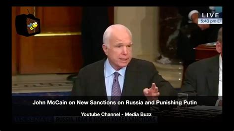 John Mccain On New Russia Sanctions And Punishing Putin 7 27 17 Youtube