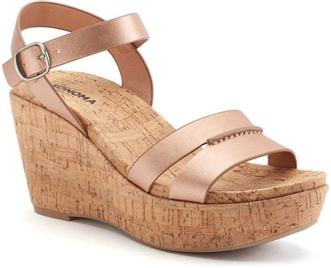 Sonoma Goods For Lifetm Women S Cork Wedge Sandals