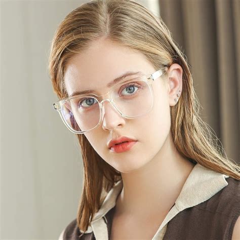 Gafas Cuadradas De Gran Tama O Con Bloqueo De Luz Azul Para Mujeres Y