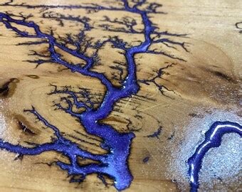 Lichtenberg Electrocuted Wood Fractile Alder Wall Art Etsy