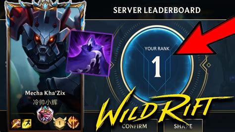 Wild Rift Best Player In Server Eu Top 1 Khazix And Top 1 Server