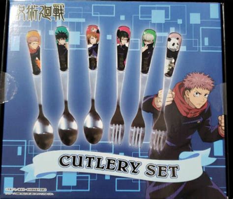 Jujutsu Kaisen Cutlery Set Blue Box Yuji Itadori Megumi Fushigu Japan F