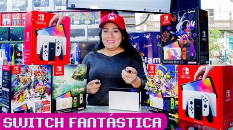 Switch Oled liberada con juegos Switch fantástica en Videojuegos Hams