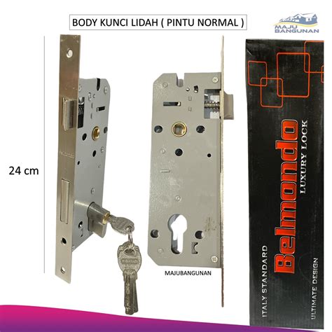 Jual Body Kunci Pintu Lidah Belmando Body Handle Pintu Besar Cm