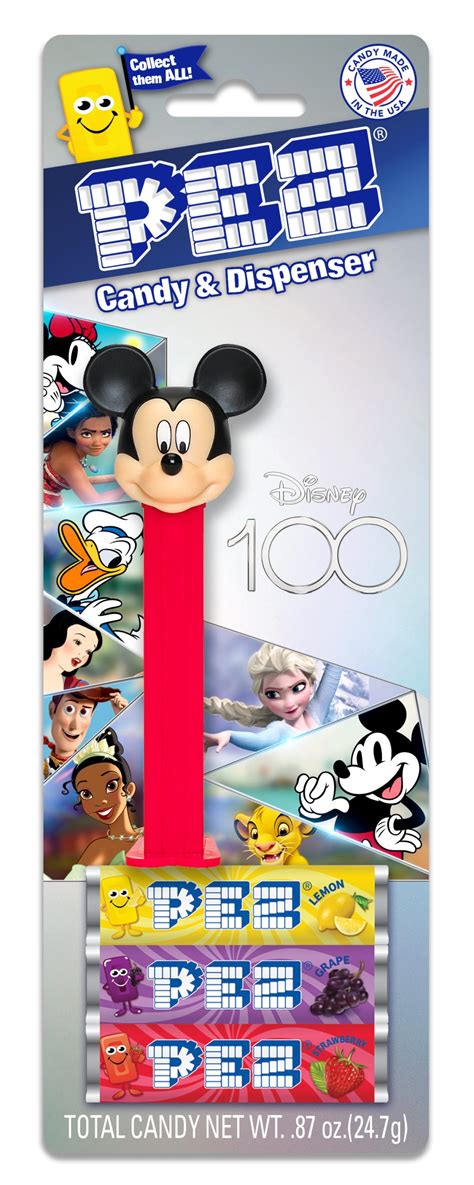 Pez Disney 100th Anniversary Blister Pack Grandpa Joes Candy Shop