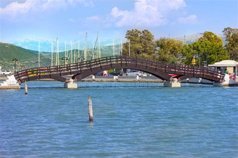 Wooden Bridge In Lefkada Island Greece Stock Image Image Of Europe