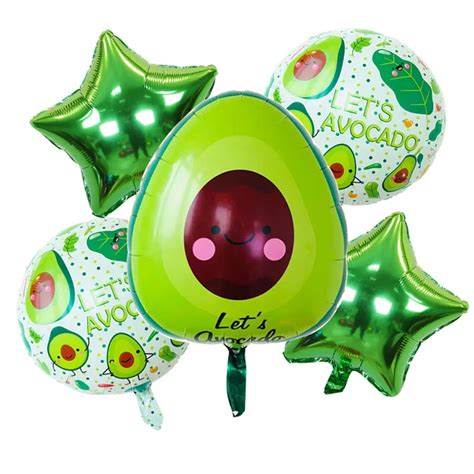 Globos De Aguacate De Papel De Aluminio Decoraci N De Fiesta De