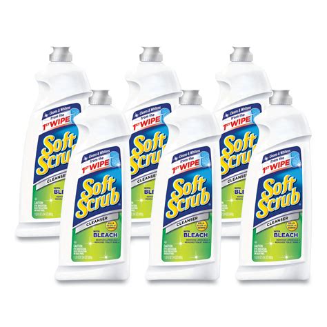 Dia15519ct Soft Scrub® Commercial Disinfectant Cleanser W Bleach Zuma