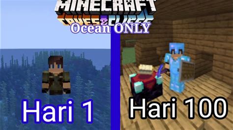 Hari Minecraft Tapi Ocean Only Youtube