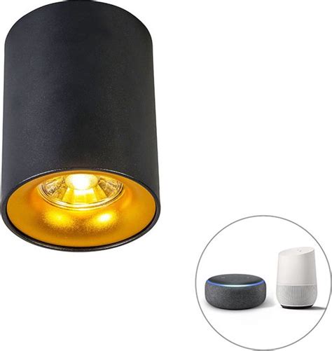 Qazqa Ronda Design Dimbare Led Smart Plafondspot Spotje