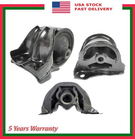 3pcs Engine Motor Mount For Honda Civic Del Sol 15l Fwd 6502 6534 6506