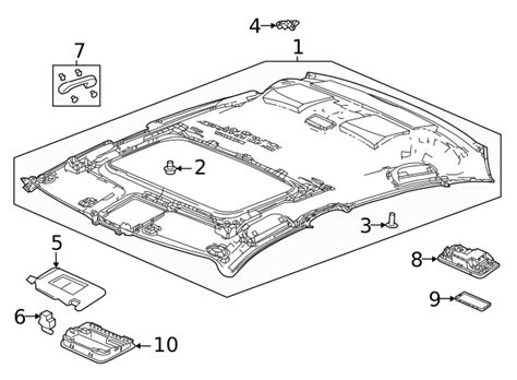 T A Za Overhead Console Honda Civic Honda Parts