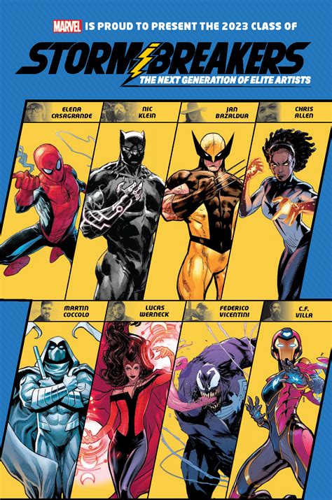 Marvel announces the 2023 class of superstar STORMBREAKER artists