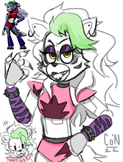 Roxy Sketches Fnaf Security Breach By Cup0noodles On Deviantart