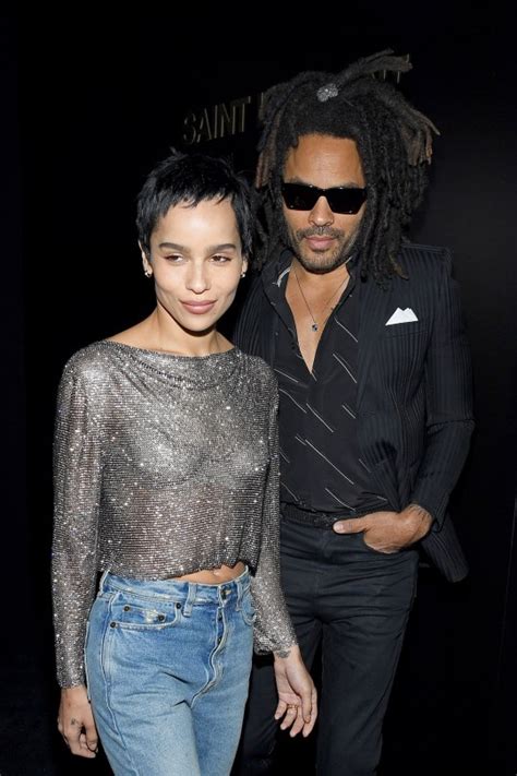 Zoe Kravitz And Father Lenny Style Out Paris Fashion Week Metro News