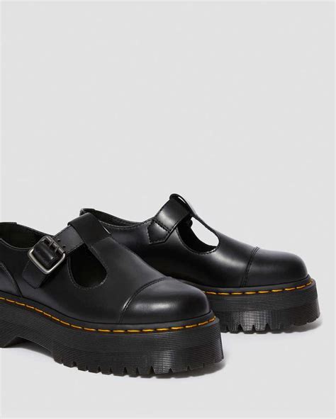 Bethan Smooth Leather Platform Mary Jane Shoes Dr Martens Official