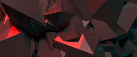 Red and black geometrical wallpaper, abstract, crystal HD wallpaper | Wallpaper Flare